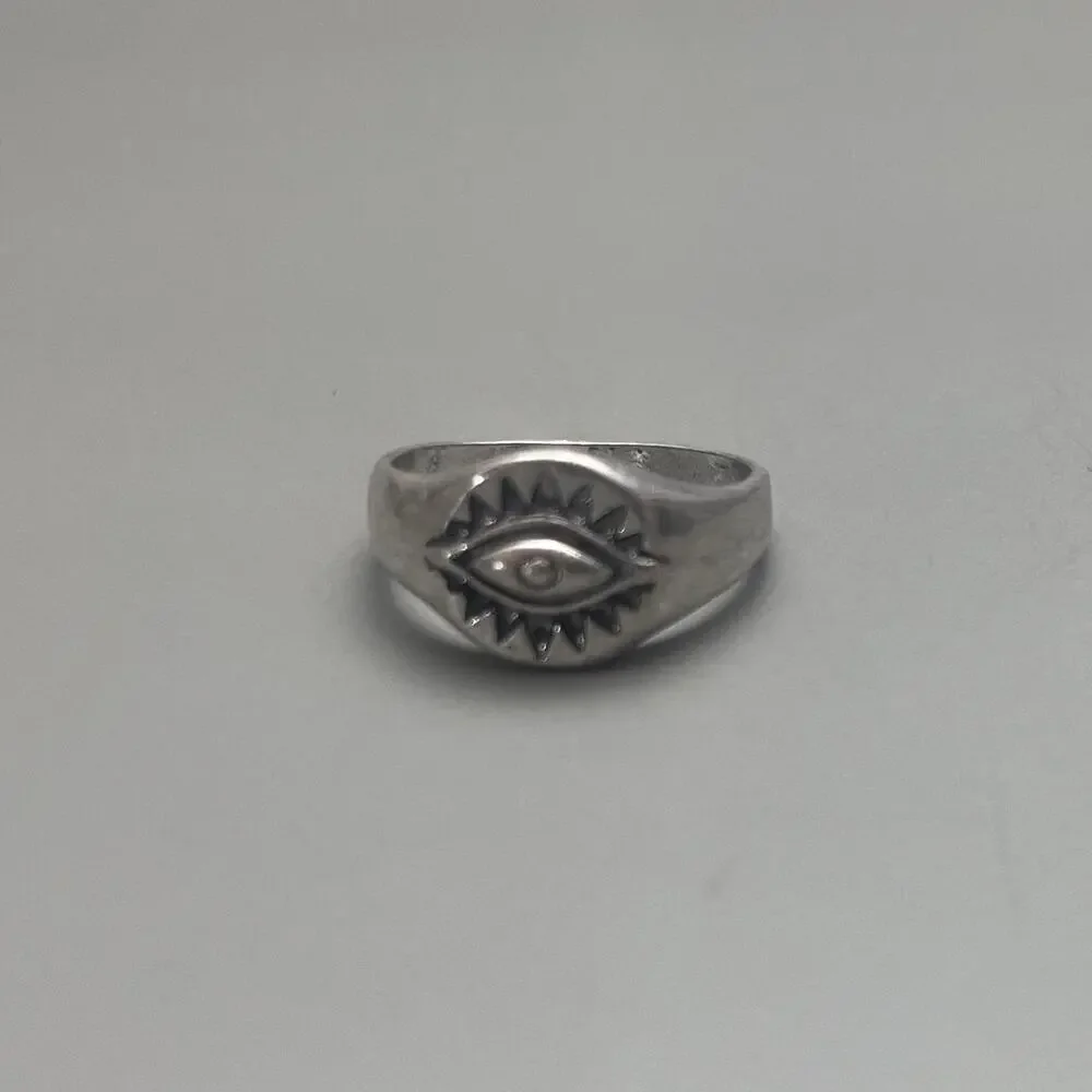 Y2k vintage silver egyptian eye